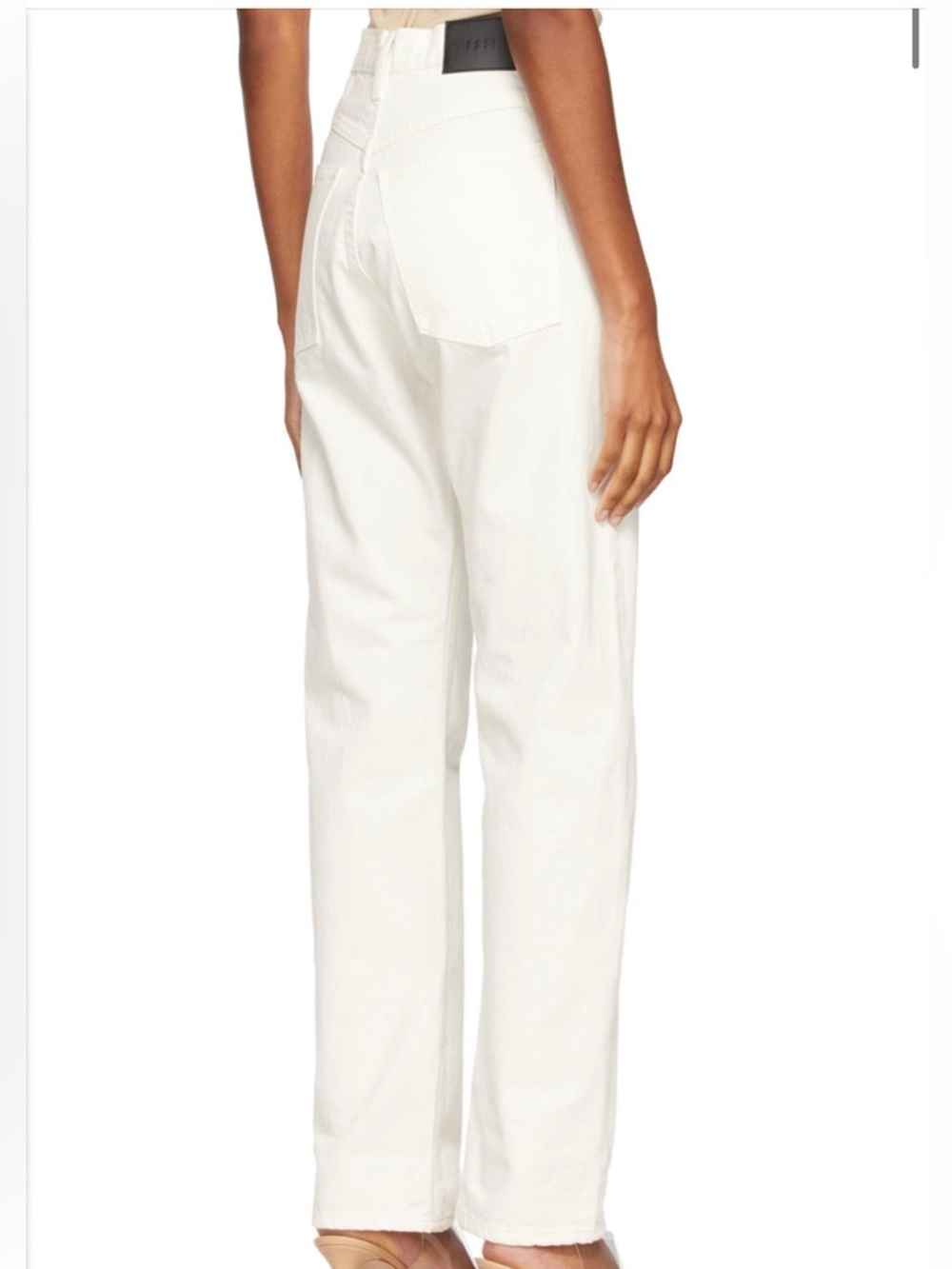 ESSE The Denim Jeans, Off White (Ecru)  | Size 27, 31” Inseam - Picture 4 of 7